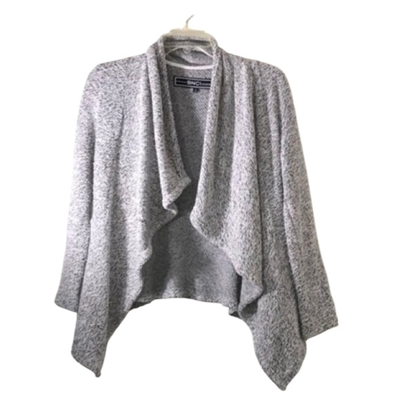 blanc noir Sweaters - *BNCI by Blanc Noir Twill Knot long sleeve open cardigan. Size medium GUC